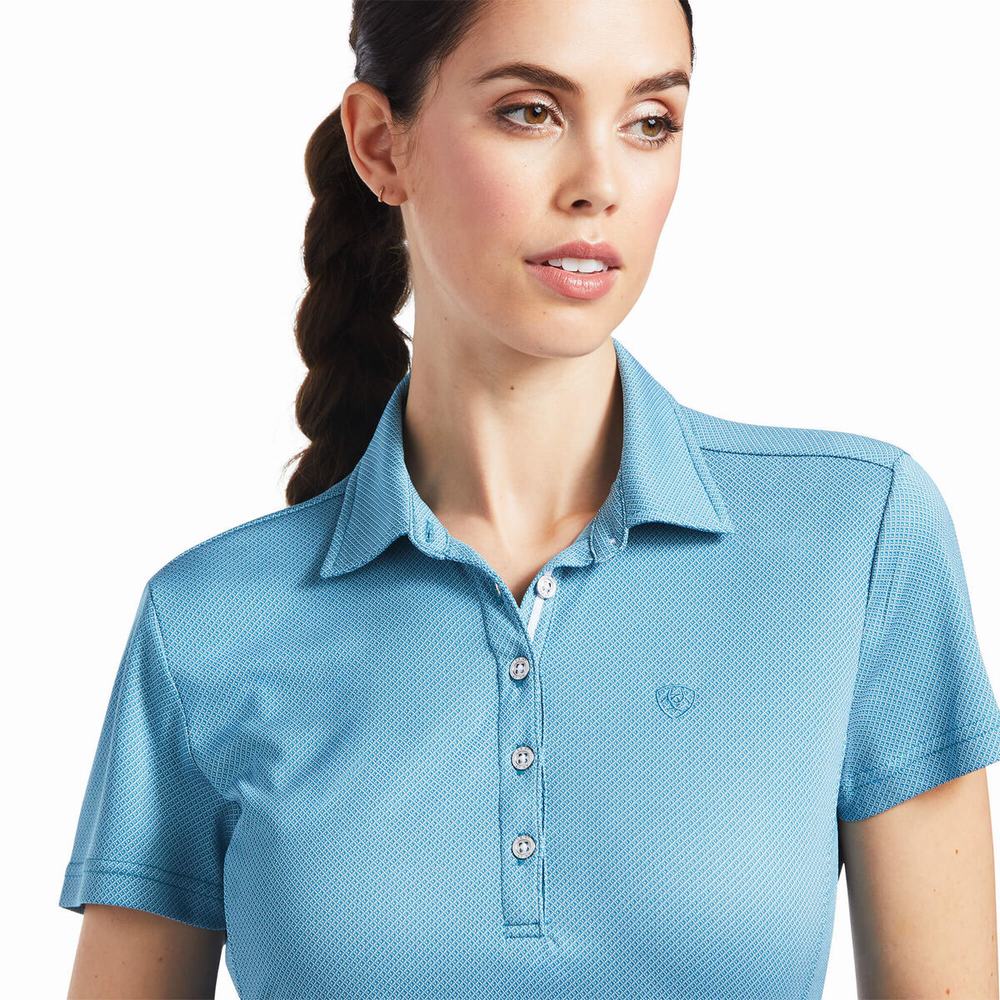 Blue Ariat Talent Women's Tops | RKUZ38024