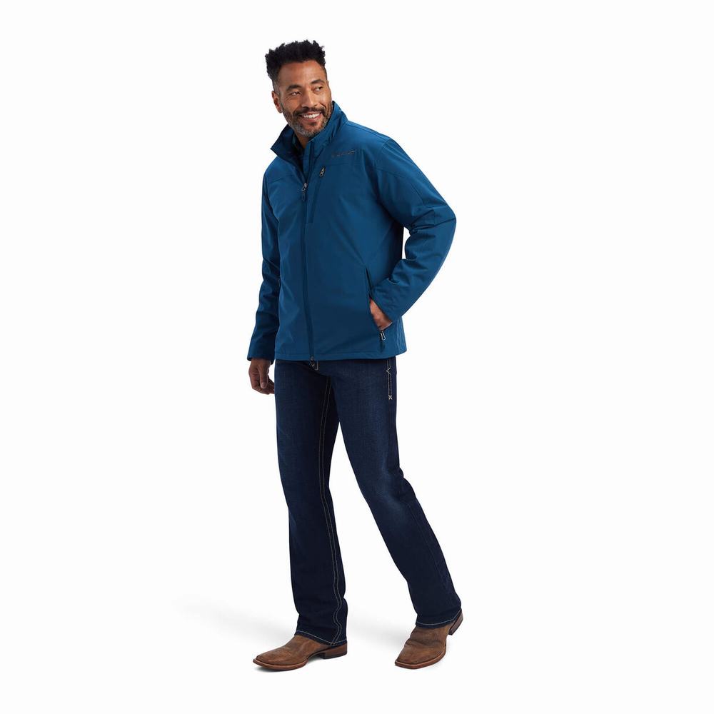 Blue Ariat Tek Flex Men's Jackets | FMGE92561