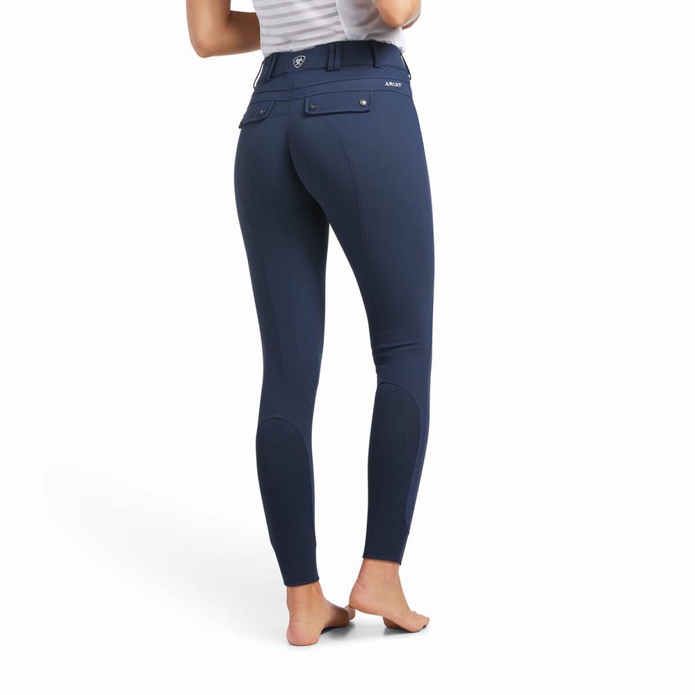 Blue Ariat Tri Factor Grip Women's Pants | XFUZ07496