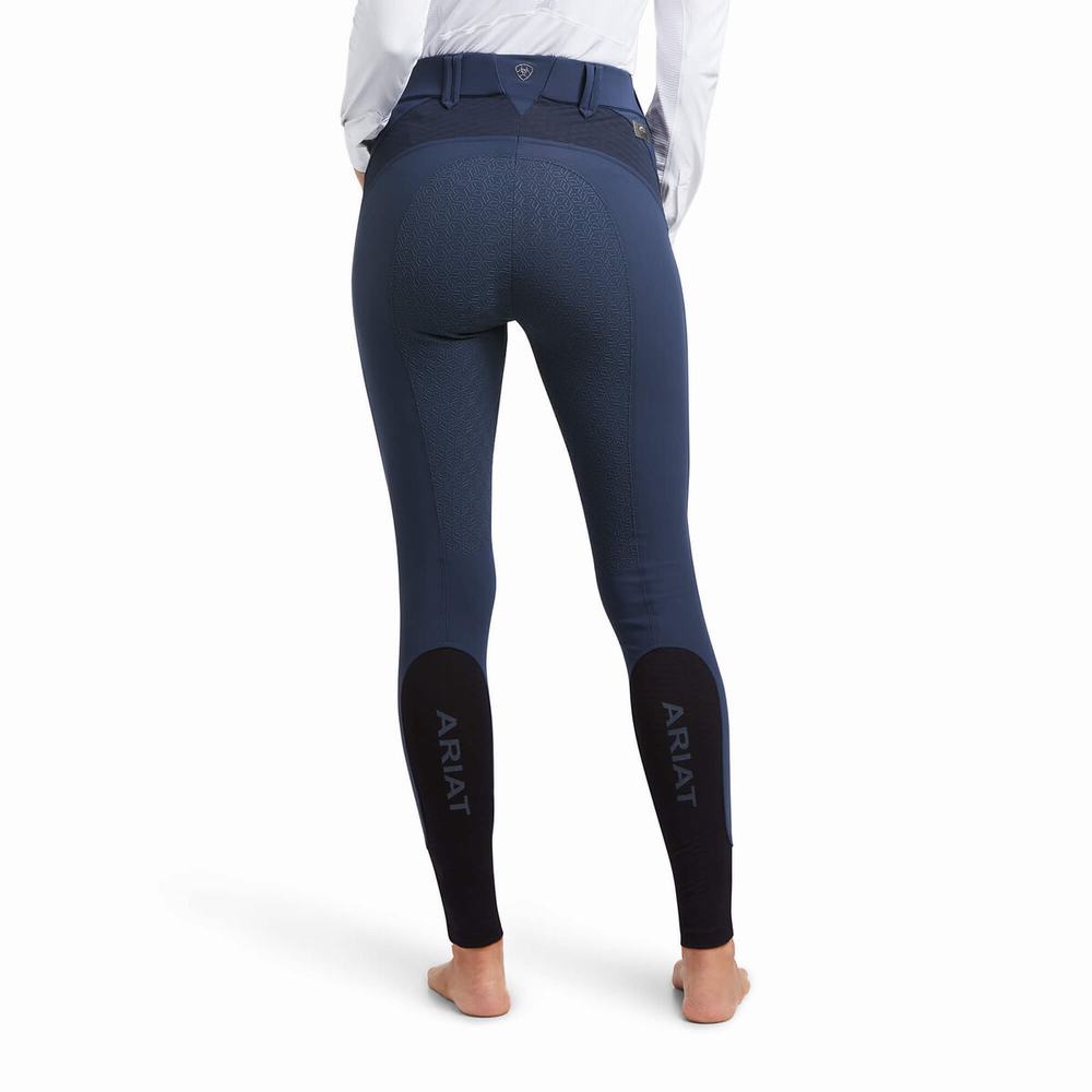 Blue Ariat Tri Factor X Bellatrix Full Seat Breech Women's Pants | FDAO86534