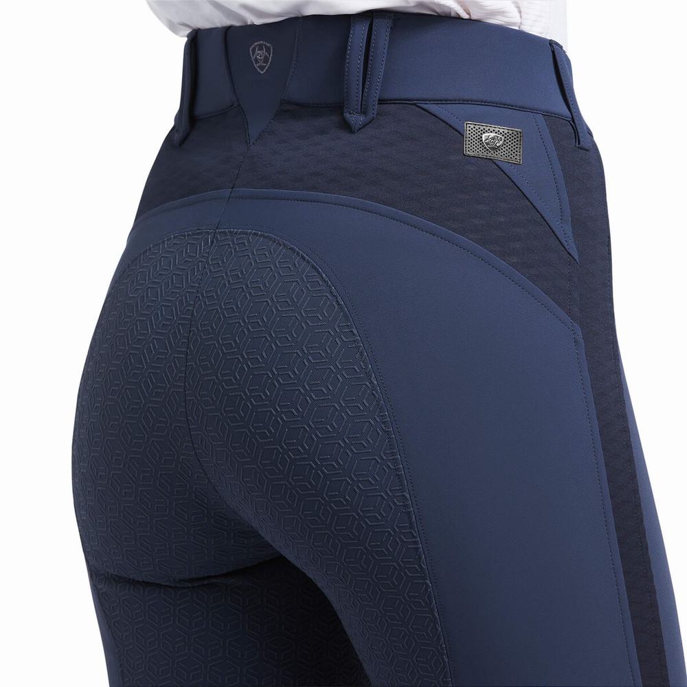 Blue Ariat Tri Factor X Bellatrix Full Seat Breech Women's Pants | FDAO86534