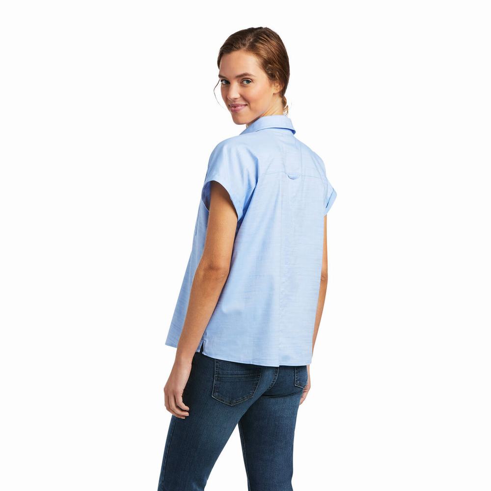 Blue Ariat Zenith Women's Tops | THAY59240