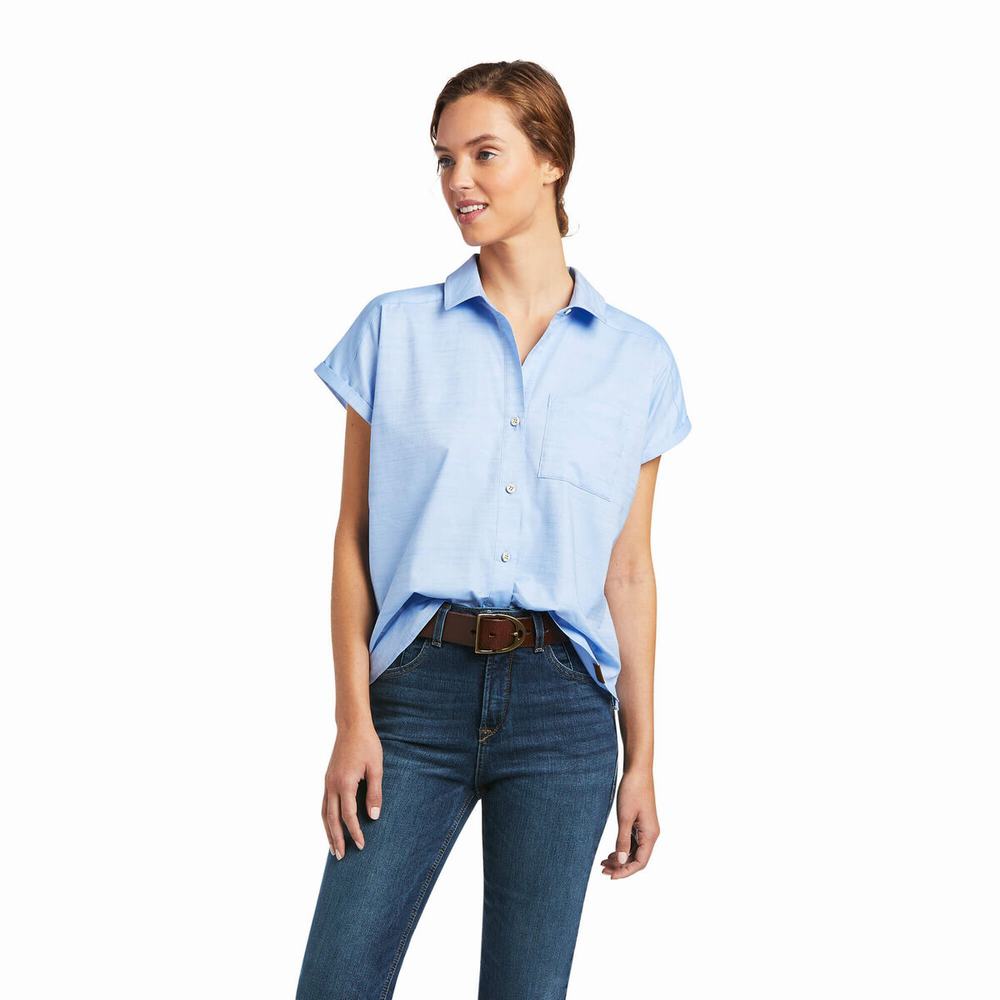 Blue Ariat Zenith Women\'s Tops | THAY59240