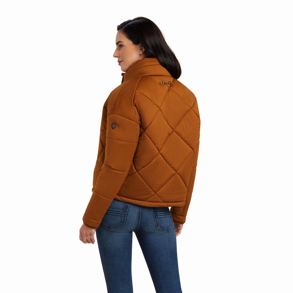 Brown Ariat Adena Insulated Women's Jackets | SDUN74531