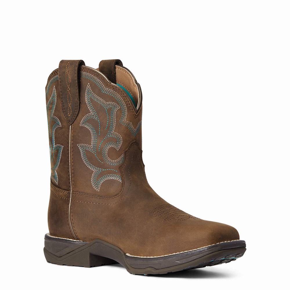 Brown Ariat Anthem II Waterproof Women's Waterproof Boots | DOSW37421