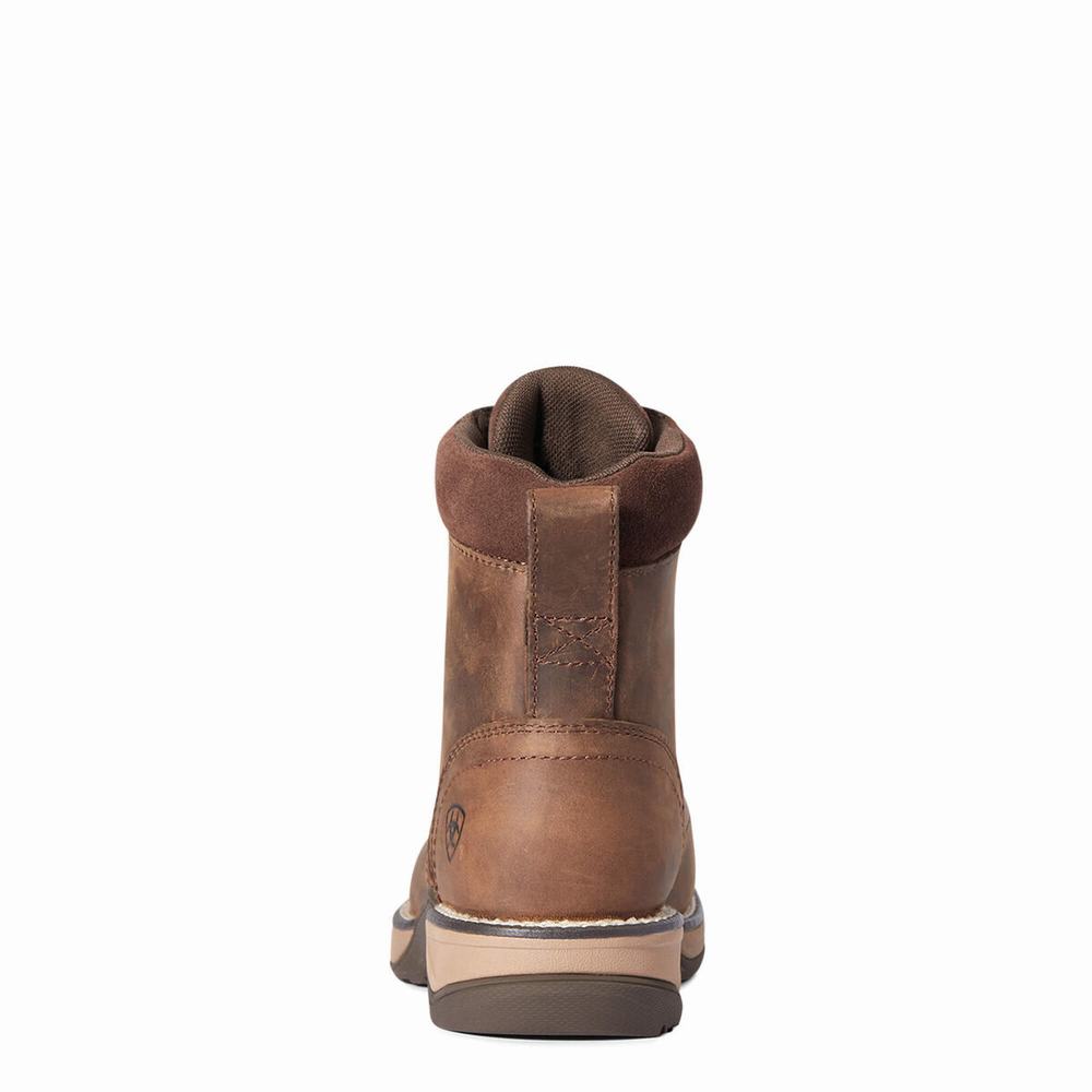 Brown Ariat Anthem Round Toe Lacer Women's Western Boots | CIQL26189