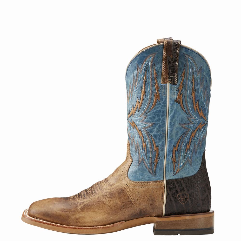 Brown Ariat Arena Rebound Men's Western Boots | TAVG43206