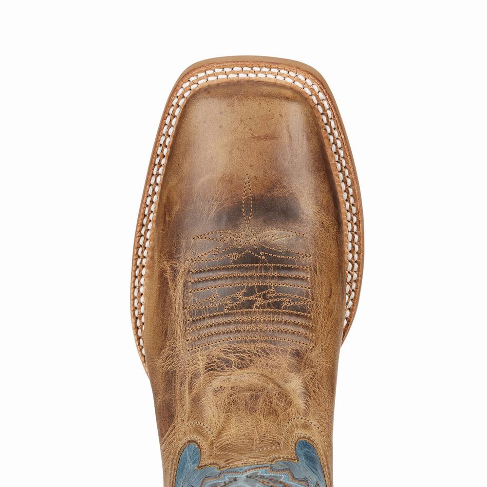 Brown Ariat Arena Rebound Men's Western Boots | TAVG43206