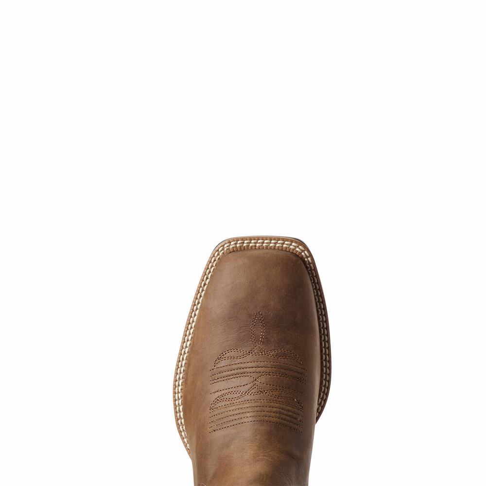 Brown Ariat Booker Ultra Men's Western Boots | NQEM21796