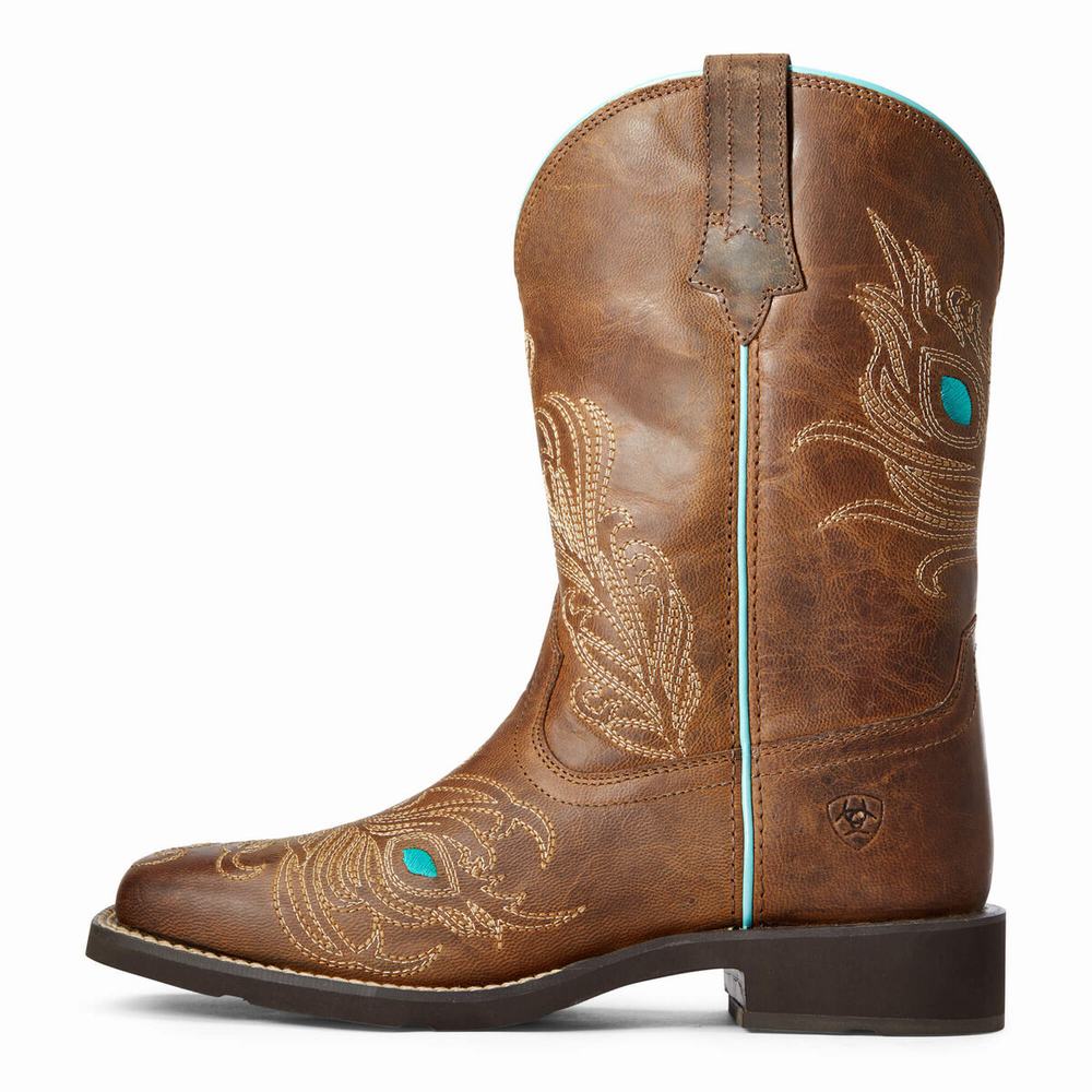 Brown Ariat Bright Eyes II Women's Western Boots | QPWX14280