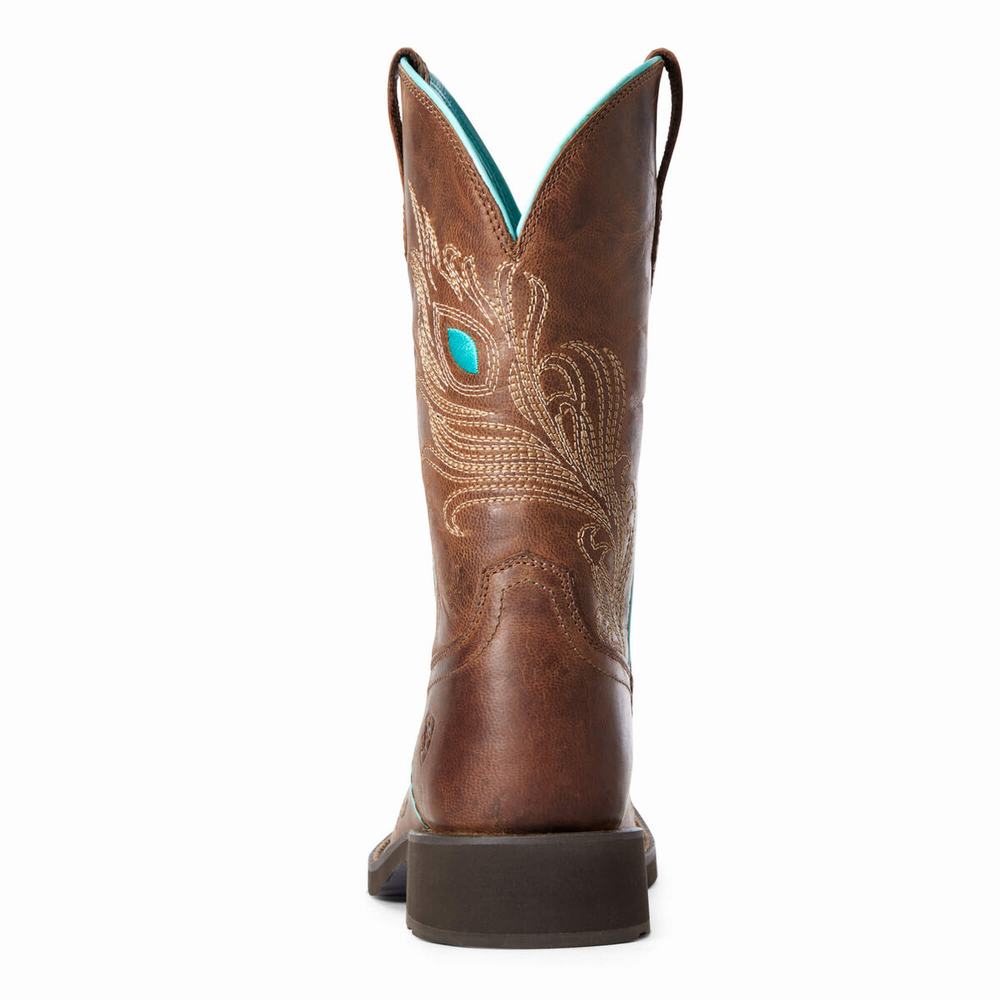 Brown Ariat Bright Eyes II Women's Western Boots | QPWX14280