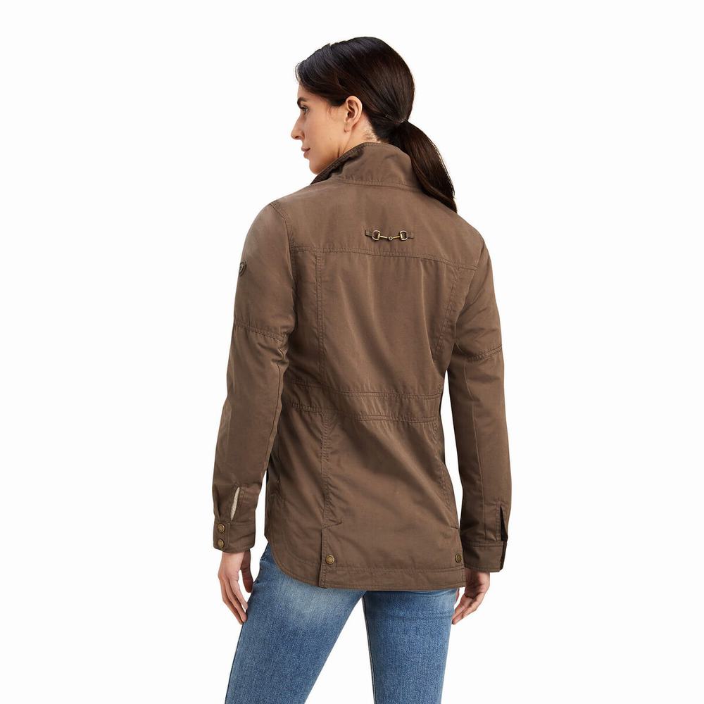 Brown Ariat Calumet Field Women's Jackets | ZCUO02568