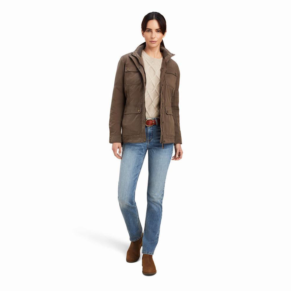 Brown Ariat Calumet Field Women's Jackets | ZCUO02568