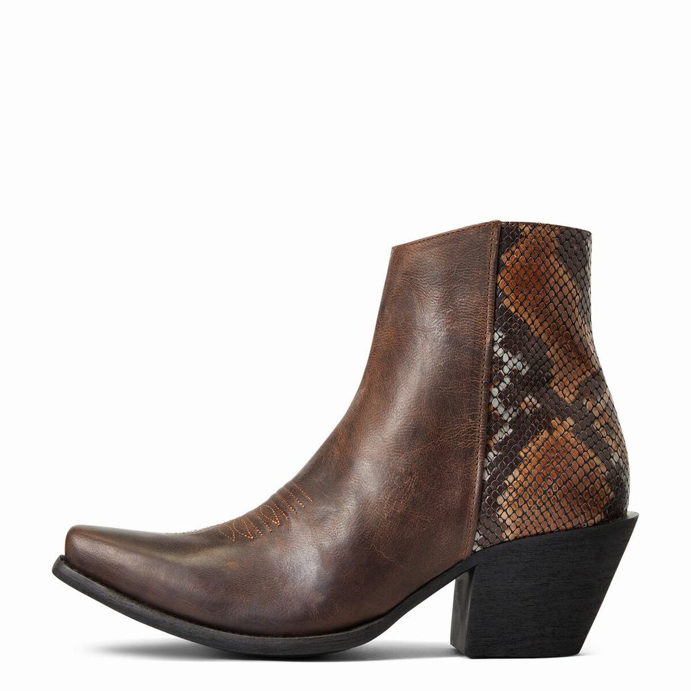 Brown Ariat Carmelita Women's Booties | LVPB61943