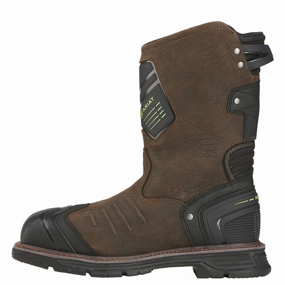 Brown Ariat Catalyst VX Wide Square Toe Waterproof Composite Toe Men's Waterproof Boots | YCWZ38459