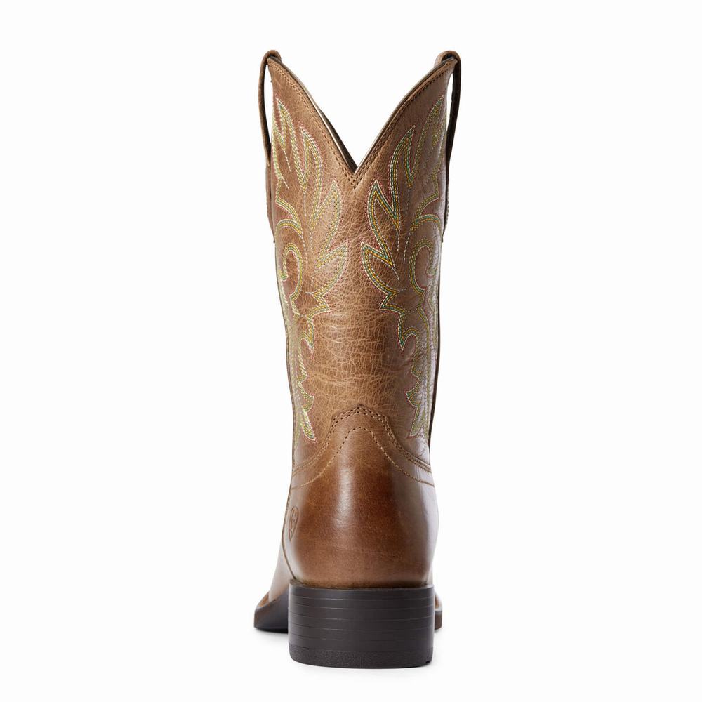 Brown Ariat Cattle Drive Women's Western Boots | EDPB19732