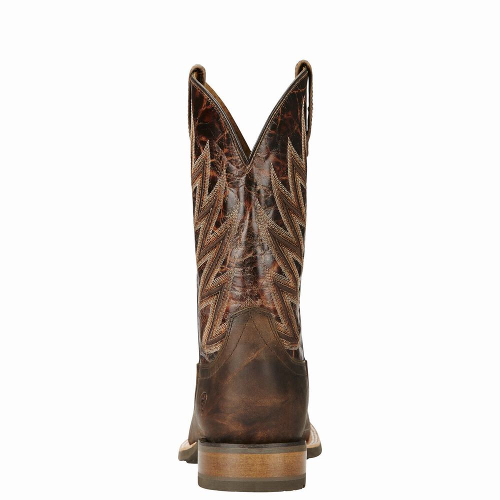 Brown Ariat Challenger Men's Western Boots | RJQP02348