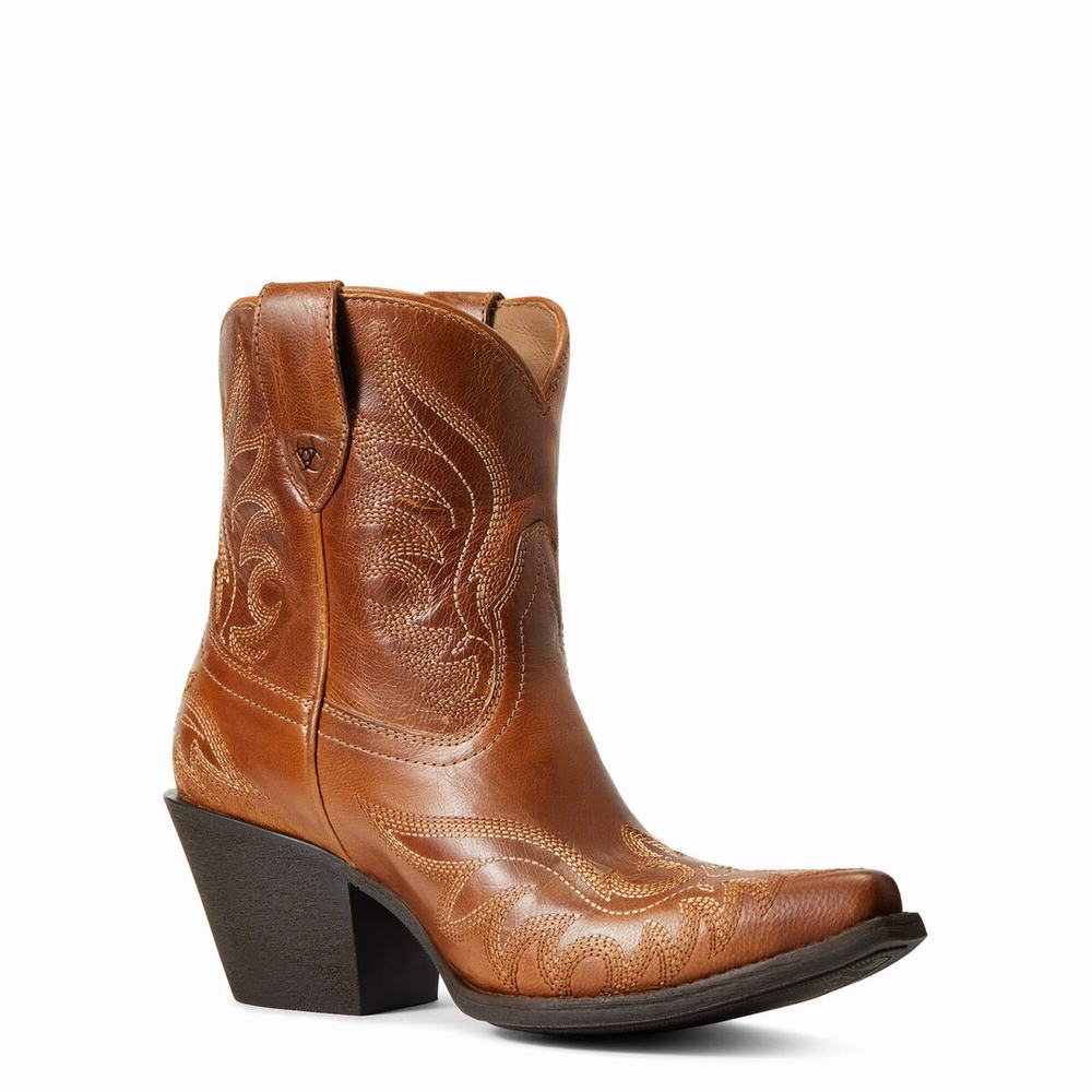 Brown Ariat Chandler Women's Booties | GCUN78930