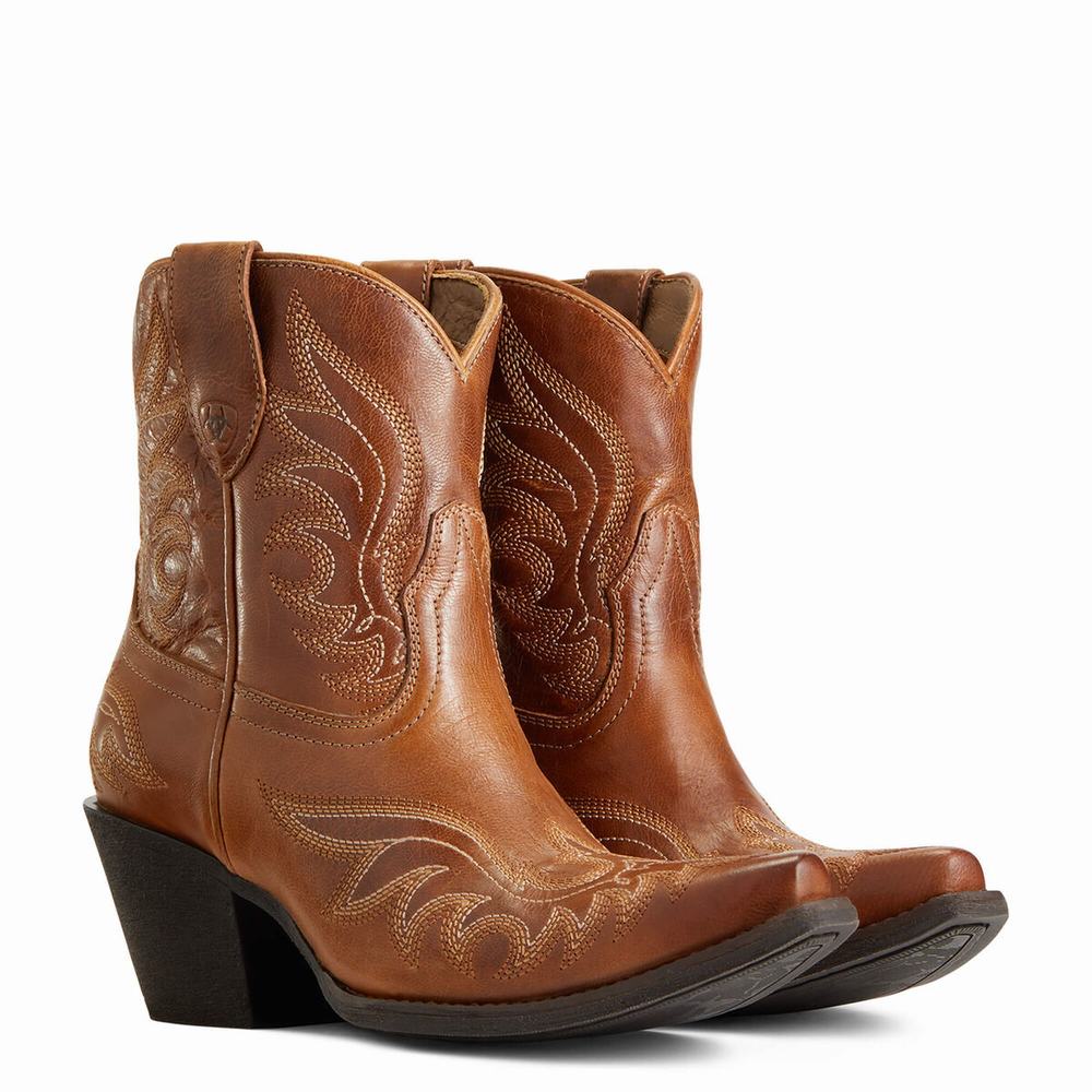 Brown Ariat Chandler Women's Booties | GCUN78930