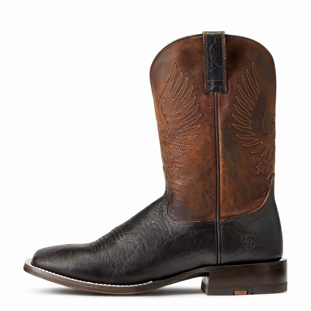 Brown Ariat Circuit Eagle Men's Western Boots | JPAX85723