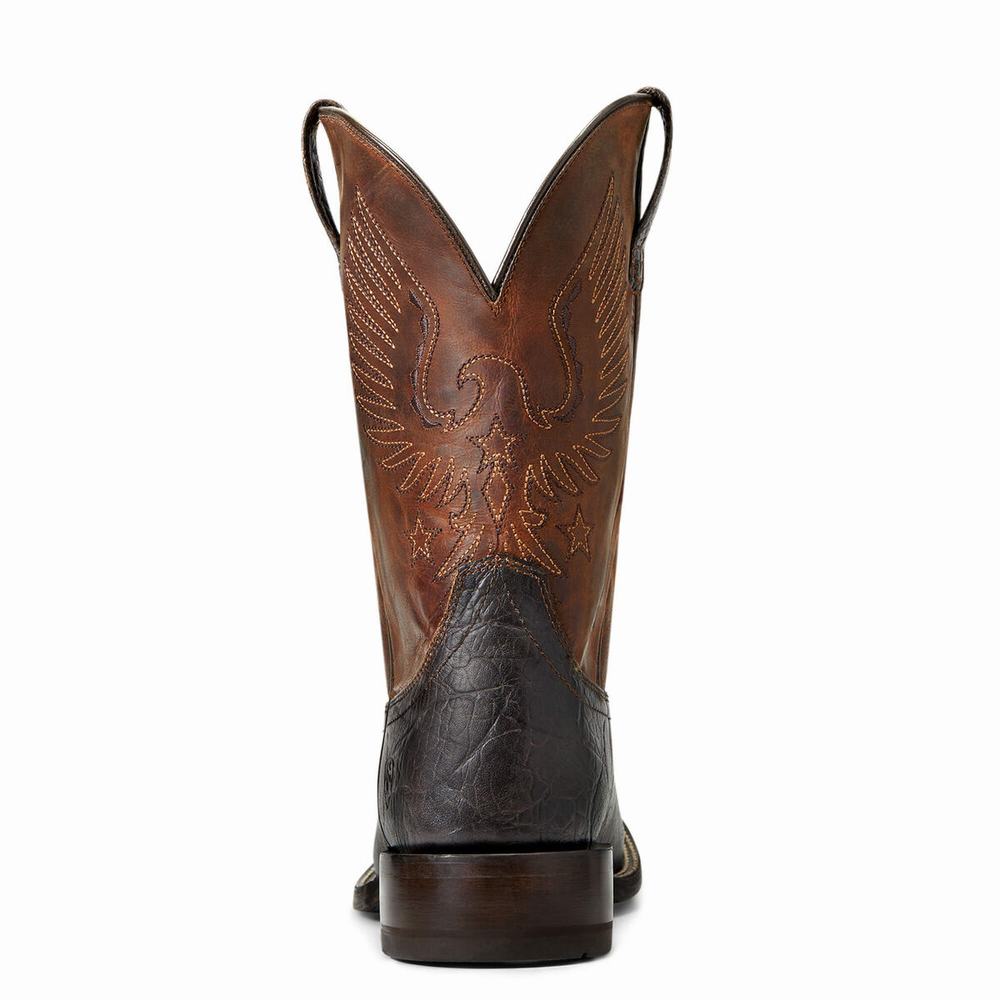 Brown Ariat Circuit Eagle Men's Western Boots | JPAX85723