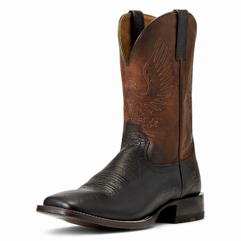 Brown Ariat Circuit Eagle Men\'s Western Boots | JPAX85723