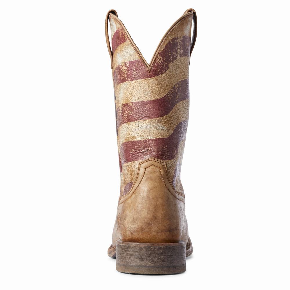 Brown Ariat Circuit Proud Men's Western Boots | ZJYV60735