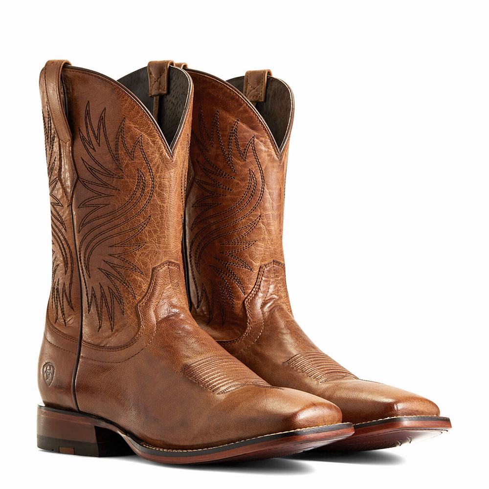 Brown Ariat Circuit Wagner Men's Western Boots | HENV98431