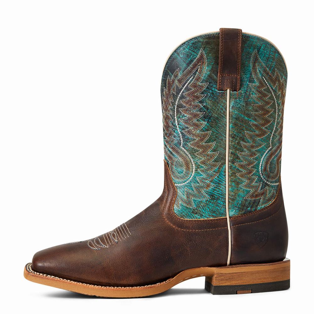 Brown Ariat Cow Camp Men's Western Boots | NPBA35062