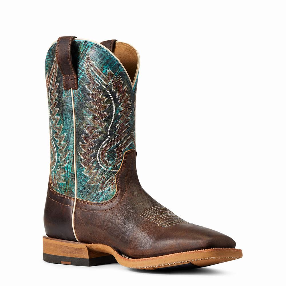 Brown Ariat Cow Camp Men's Western Boots | NPBA35062