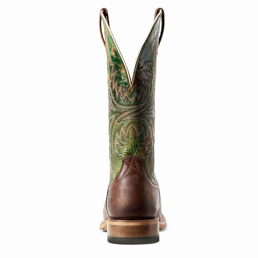 Brown Ariat Cowhand Men's Western Boots | QSPH06283