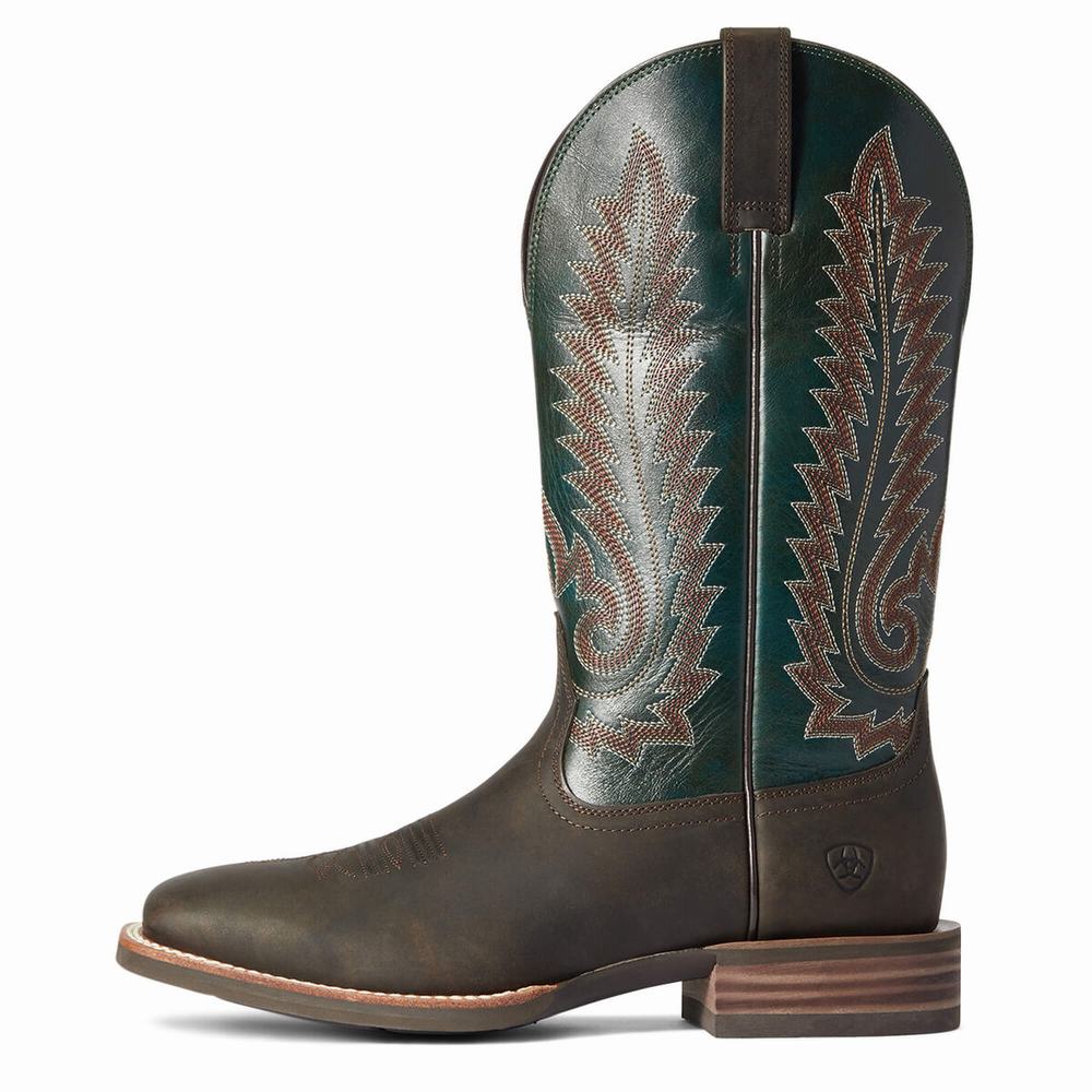 Brown Ariat Creston Men's Western Boots | FCEL84519