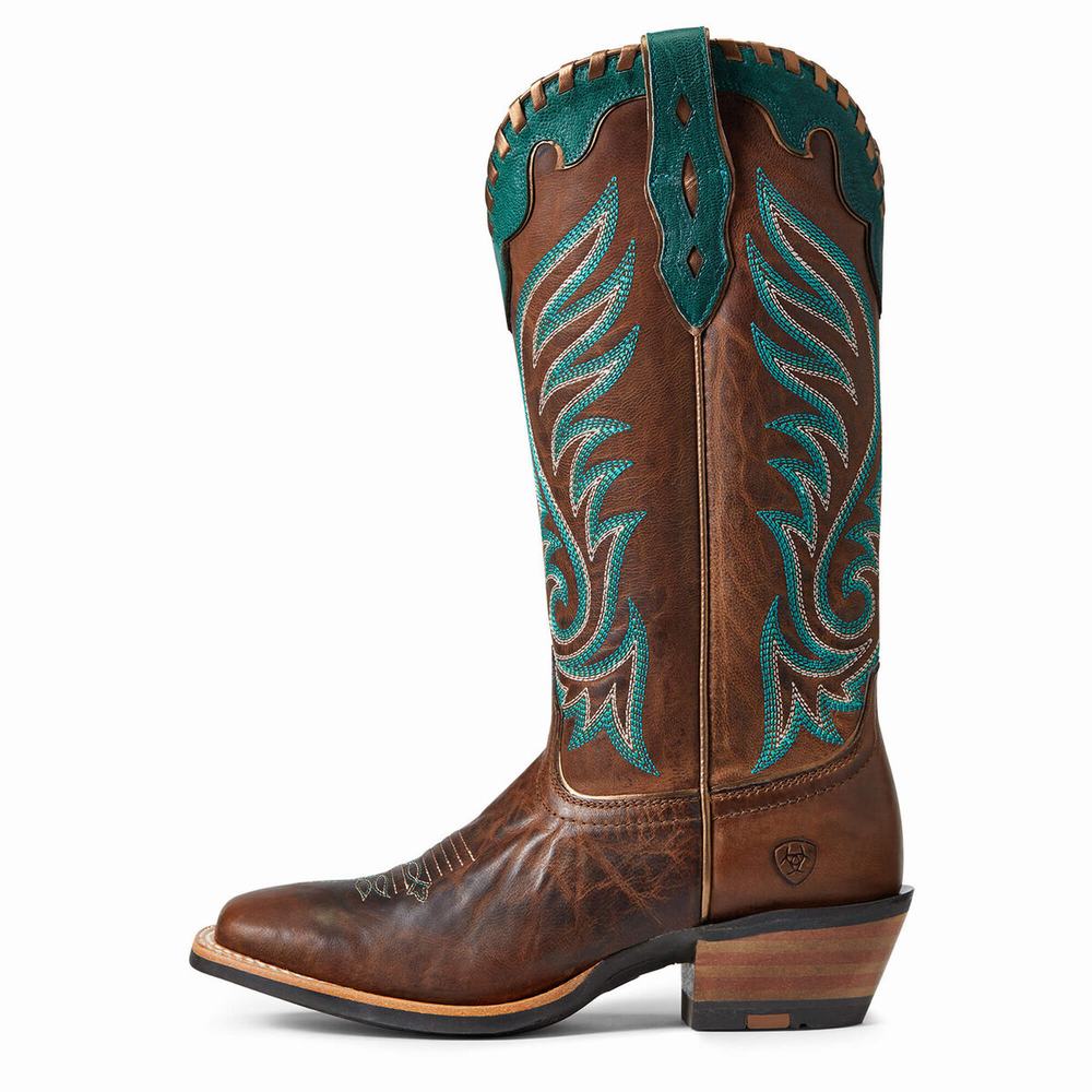 Brown Ariat Crossfire Picante Women's Western Boots | UBNT50261