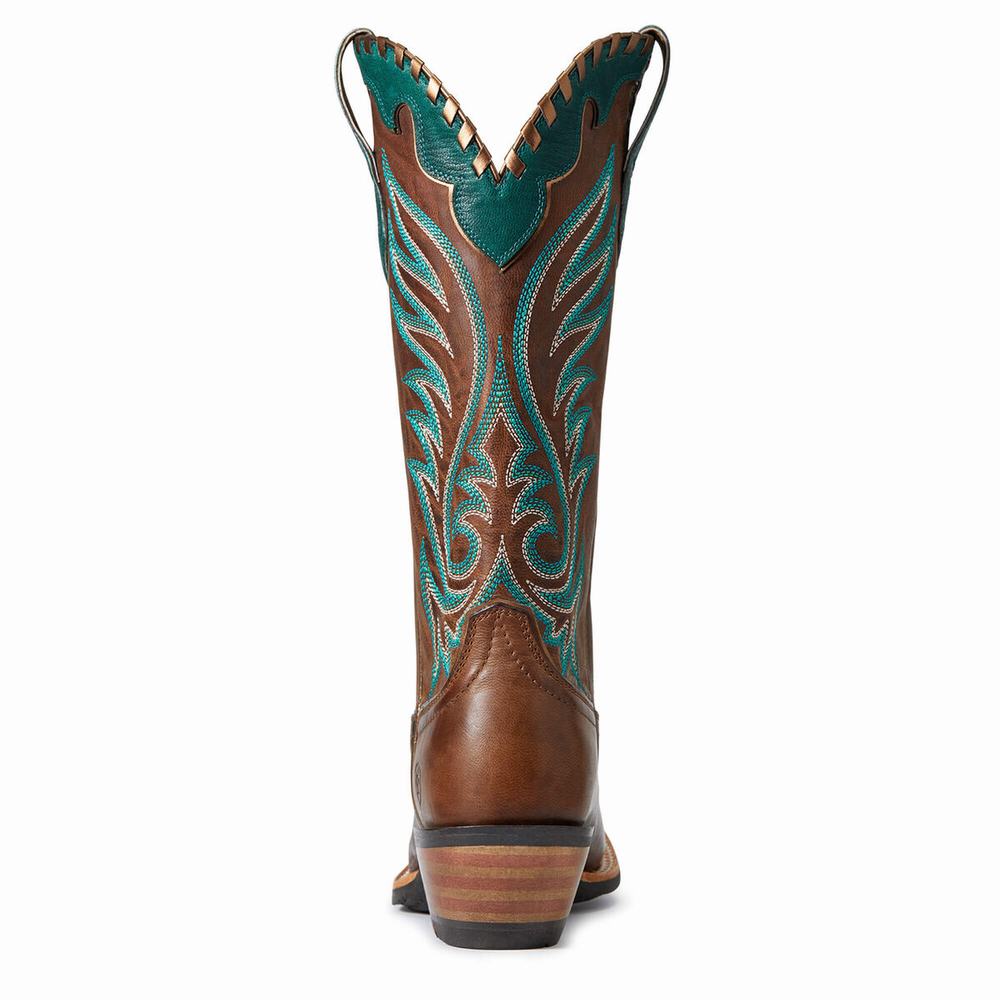 Brown Ariat Crossfire Picante Women's Western Boots | UBNT50261