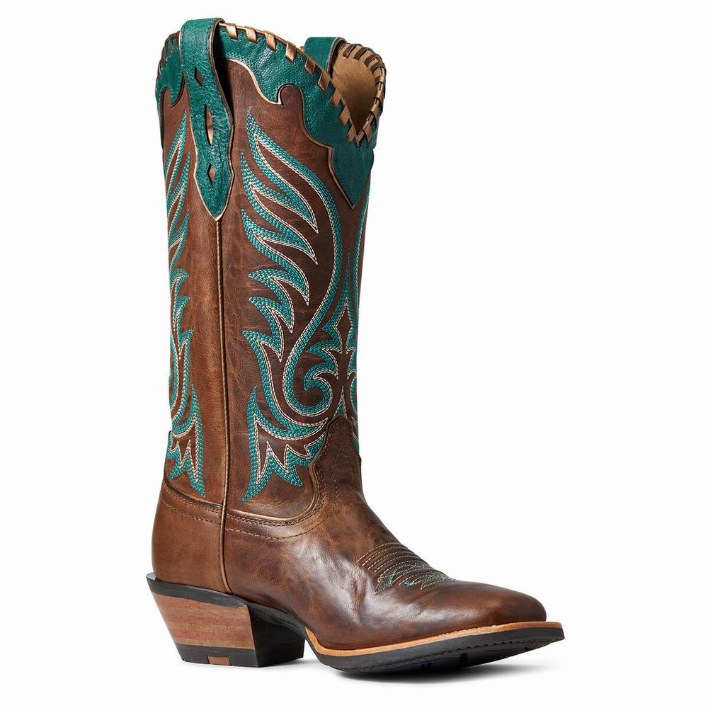 Brown Ariat Crossfire Picante Women's Western Boots | UBNT50261