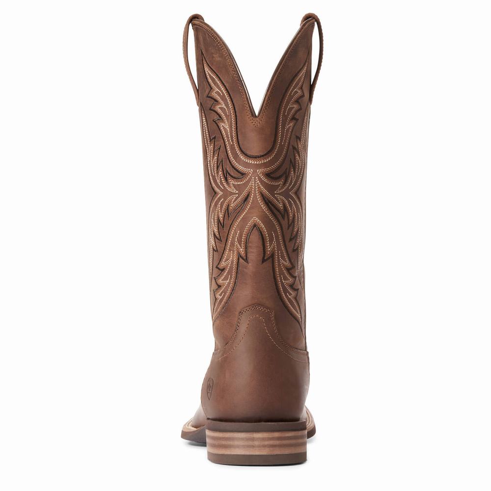 Brown Ariat Everlite Fast Time Men's Western Boots | FEPZ41786