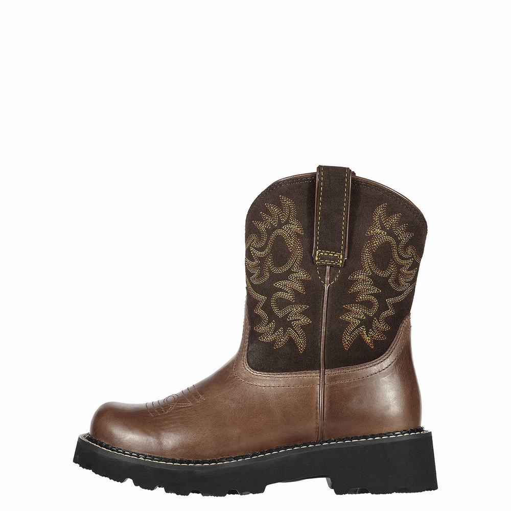 Brown Ariat Fatbaby Women's Western Boots | QBTP10458