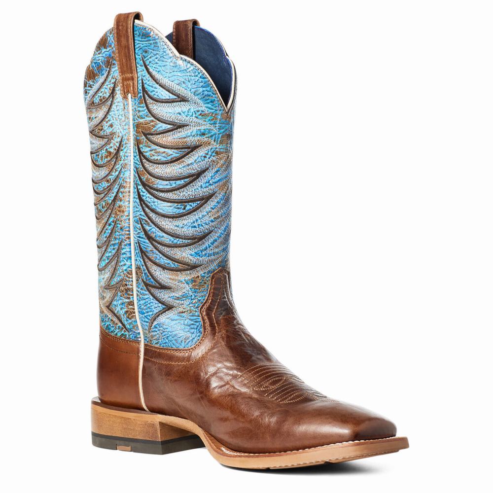 Brown Ariat Firecatcher Men's Western Boots | YSNG53940