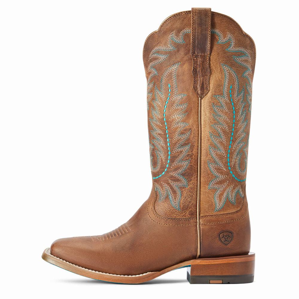 Brown Ariat Frontier Tilly Women's Western Boots | OHQK38120