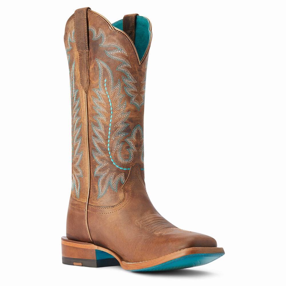 Brown Ariat Frontier Tilly Women's Western Boots | OHQK38120