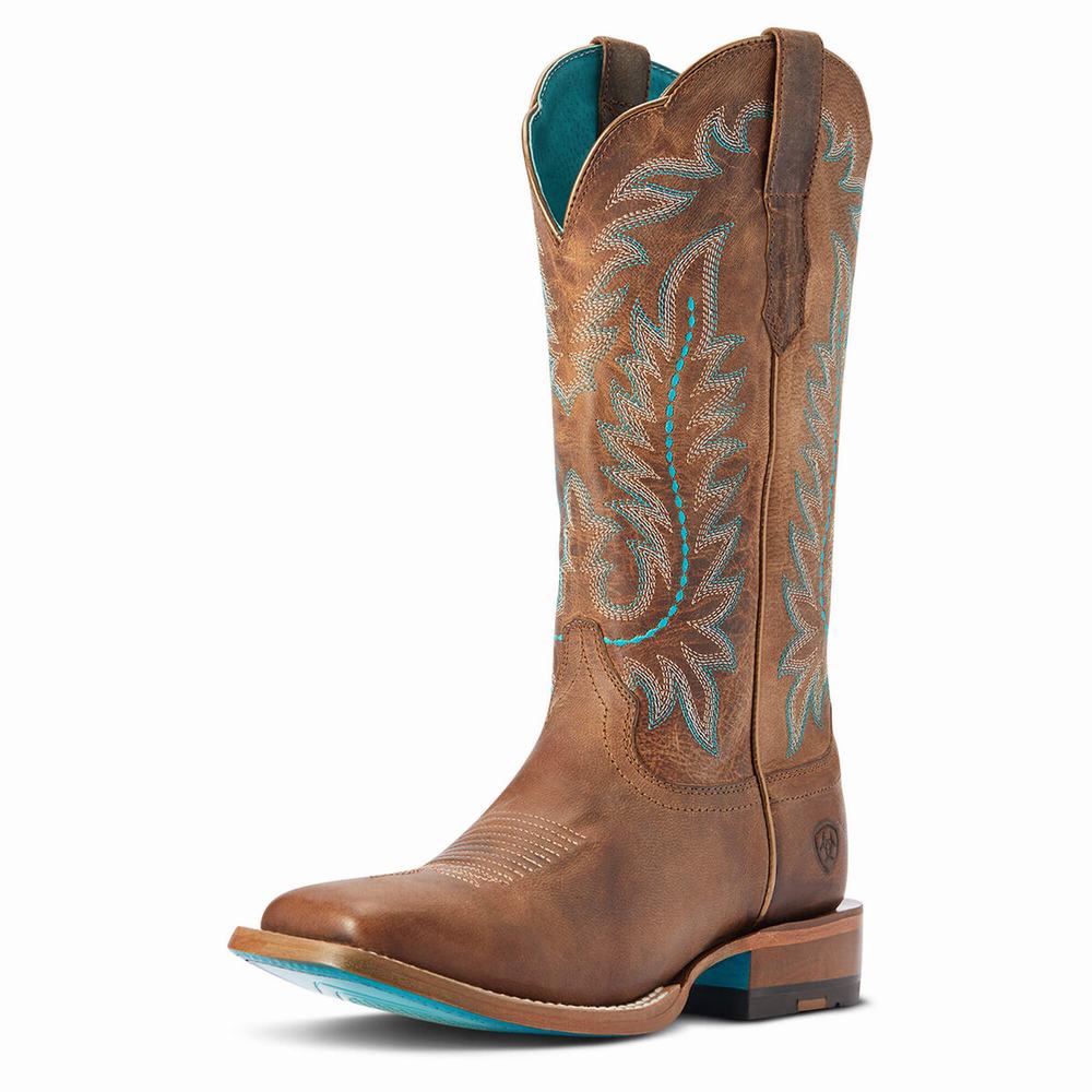 Brown Ariat Frontier Tilly Women\'s Western Boots | OHQK38120