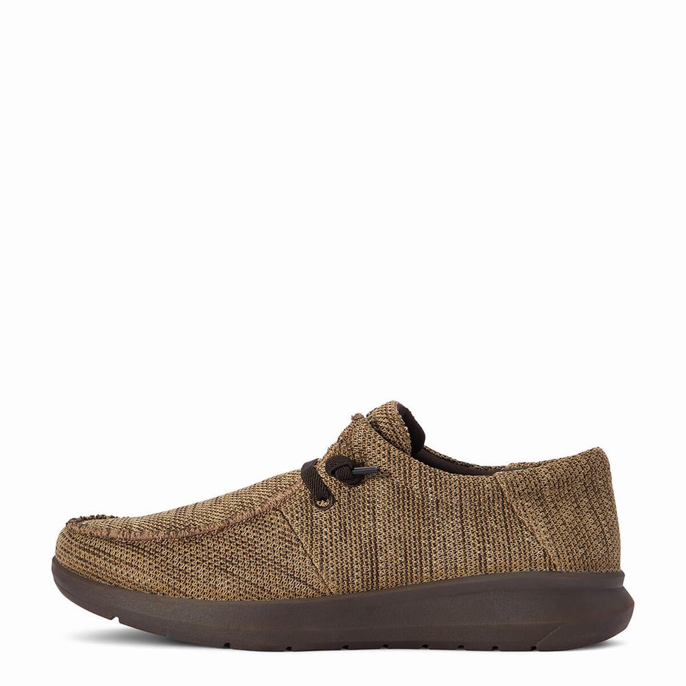 Brown Ariat Hilo Stretch Lace Men's Sneakers | ZXKO80512