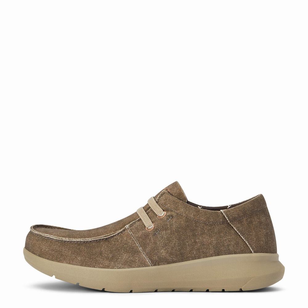 Brown Ariat Hilo Stretch Men's Sneakers | ATRV35104