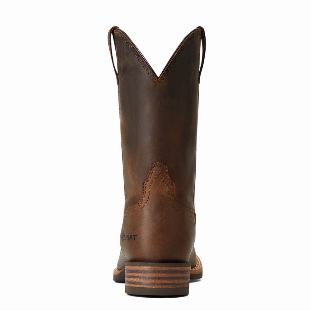 Brown Ariat Hybrid Fly High Men's Western Boots | XZGC29401