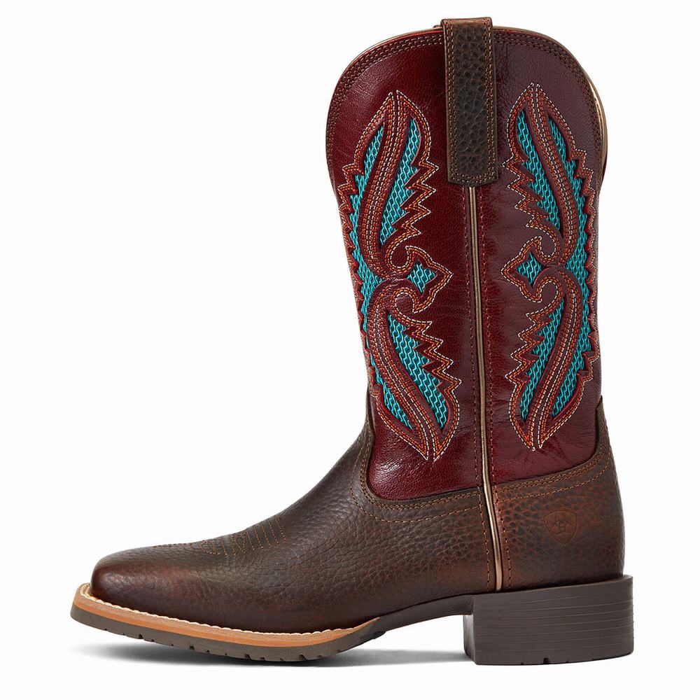 Brown Ariat Hybrid Rancher VentTek 360 Women's Western Boots | EOJY48712