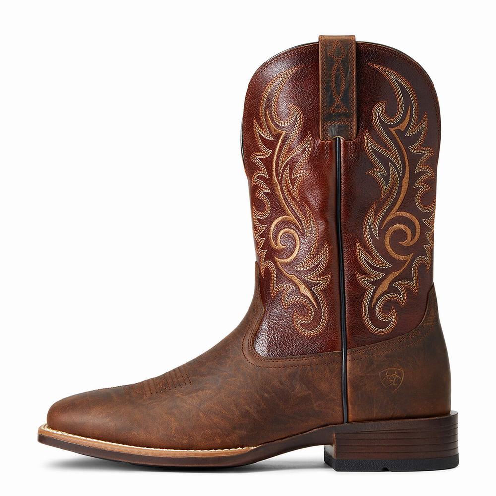 Brown Ariat Lasco Ultra Men's Western Boots | MJGE78093