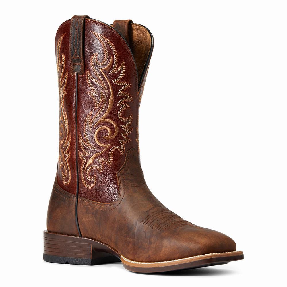 Brown Ariat Lasco Ultra Men's Western Boots | MJGE78093