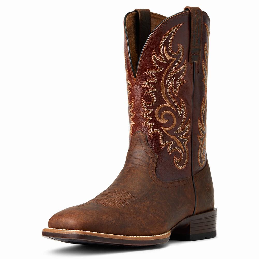 Brown Ariat Lasco Ultra Men\'s Western Boots | MJGE78093