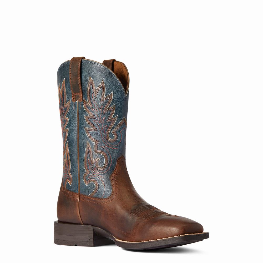 Brown Ariat Layton Men's Western Boots | OCNW97046