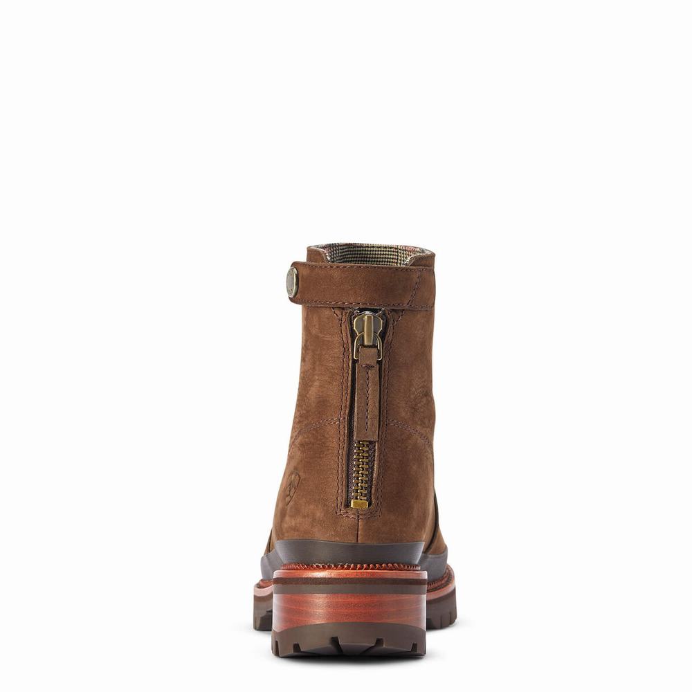 Brown Ariat Leighton Waterproof Women's Waterproof Boots | FVGY78413